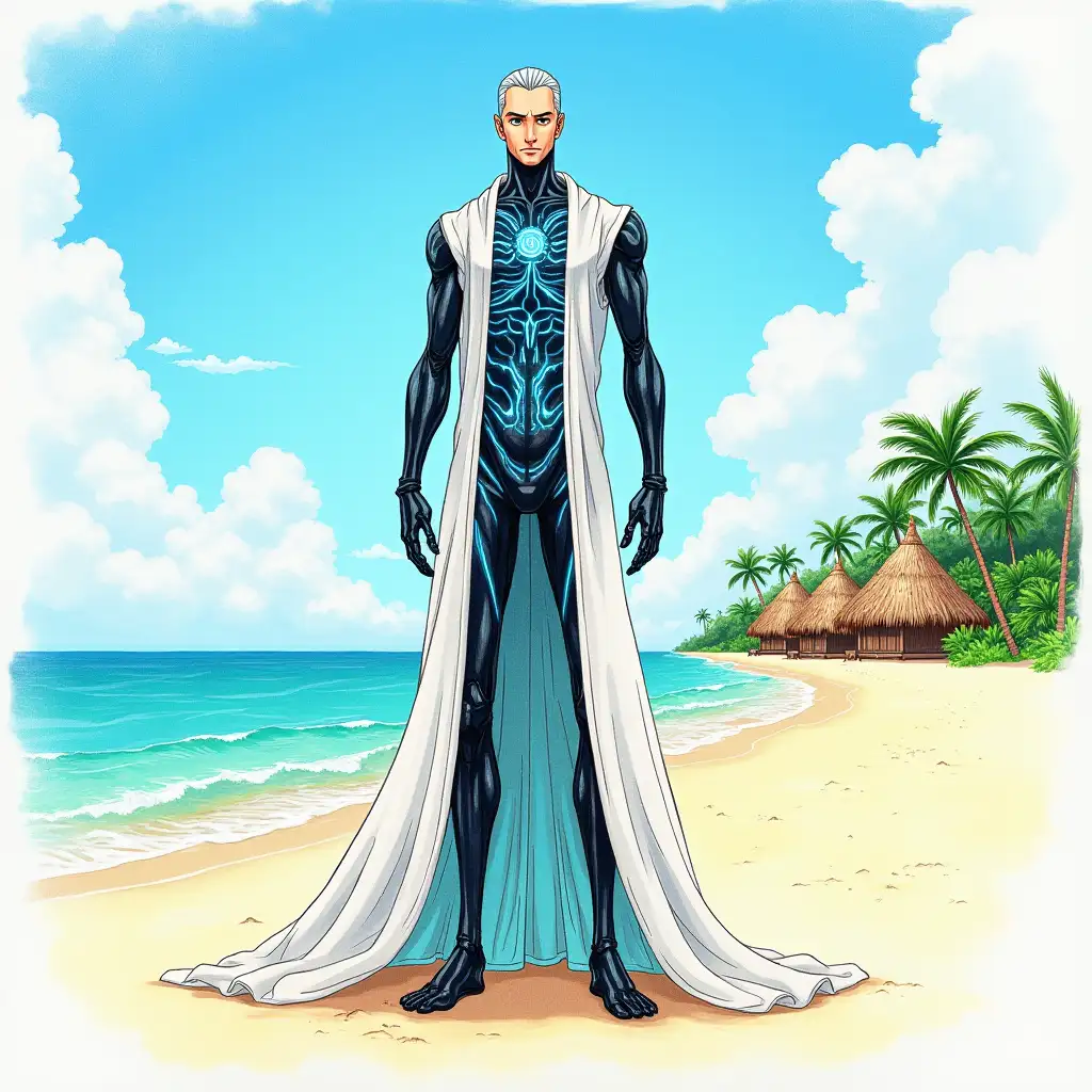 Futuristic-Humanoid-ChatGPT-in-One-Piece-Style-with-a-Beach-Background