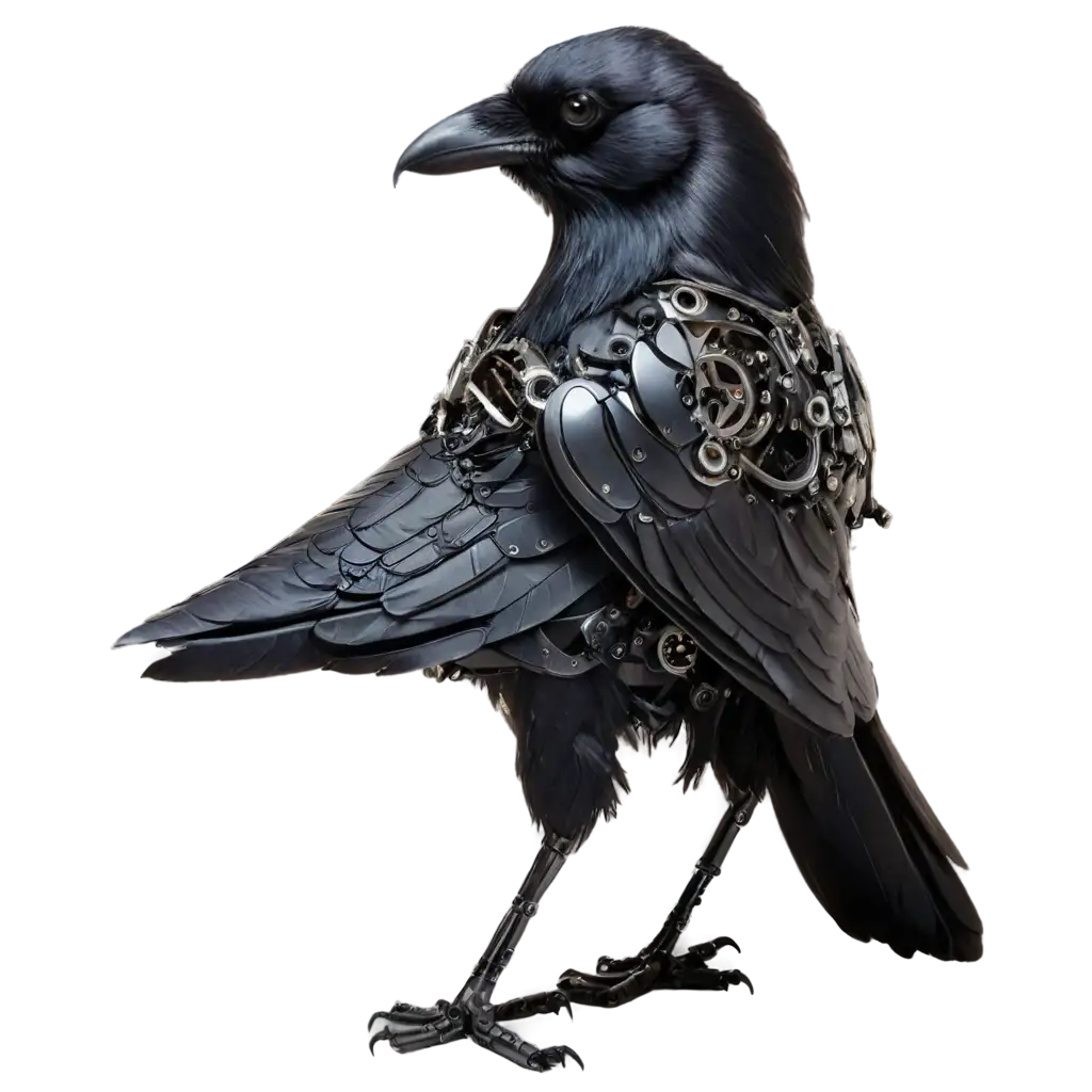 Mechanical-Crow-PNG-Image-Ingenious-Fusion-of-Nature-and-Technology