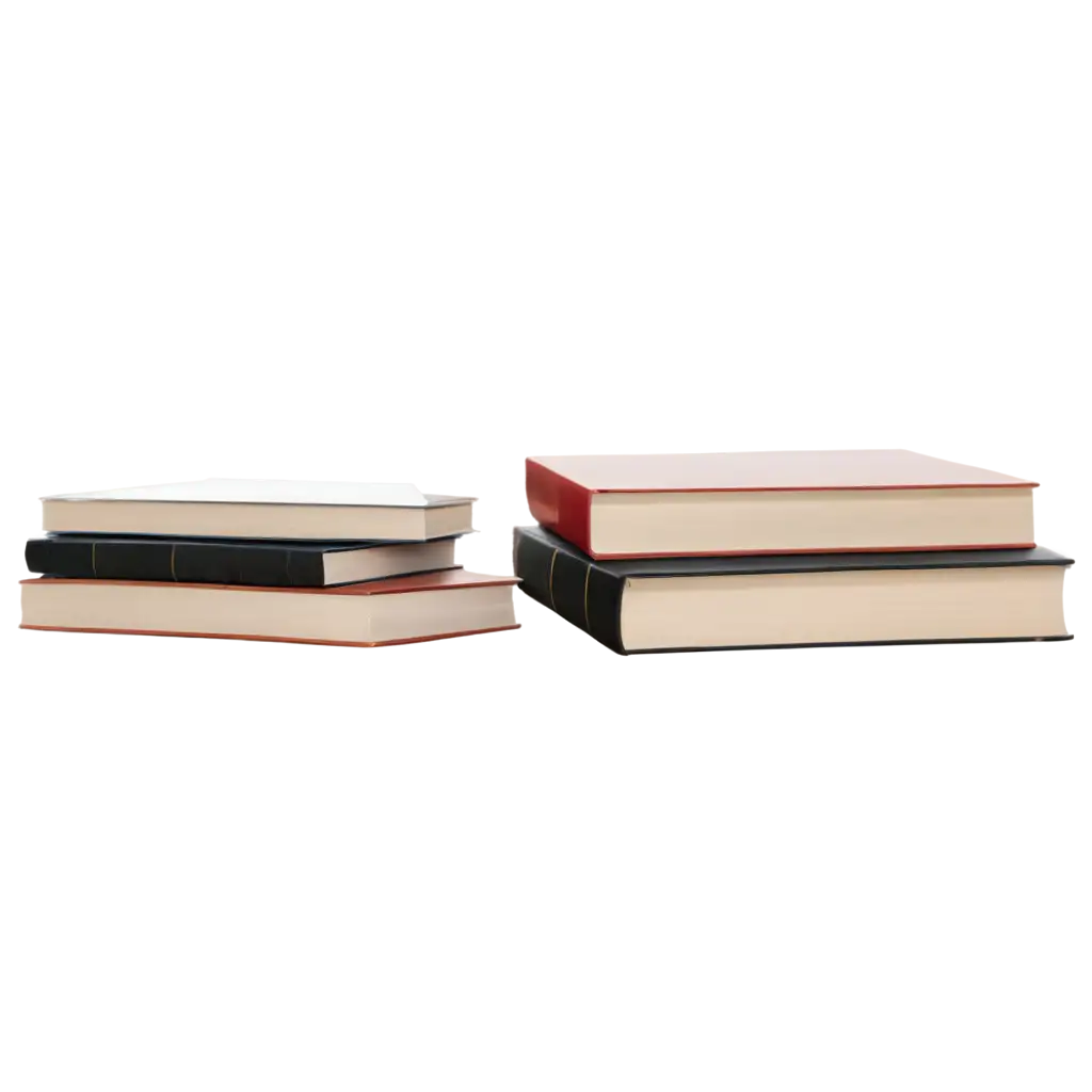 Realistic-Books-Stacked-PNG-Image-HighQuality-and-Detailed