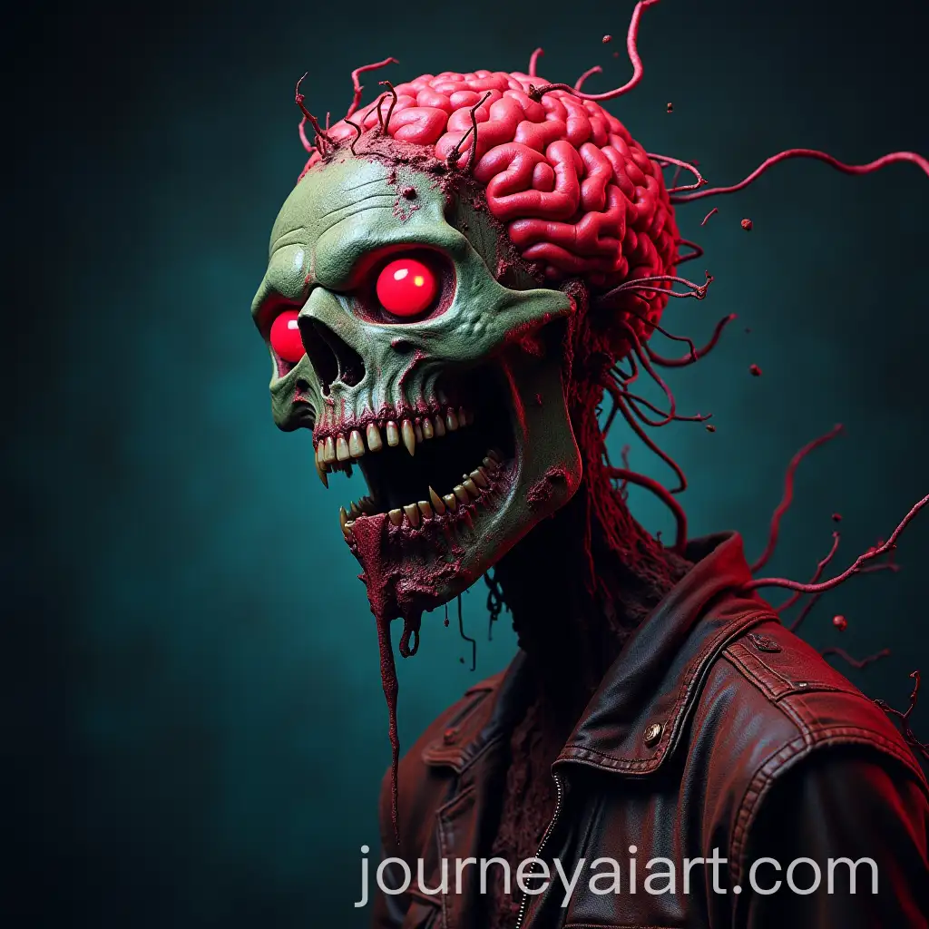 Zombie-Man-with-Brain-Rot-Watching-Television