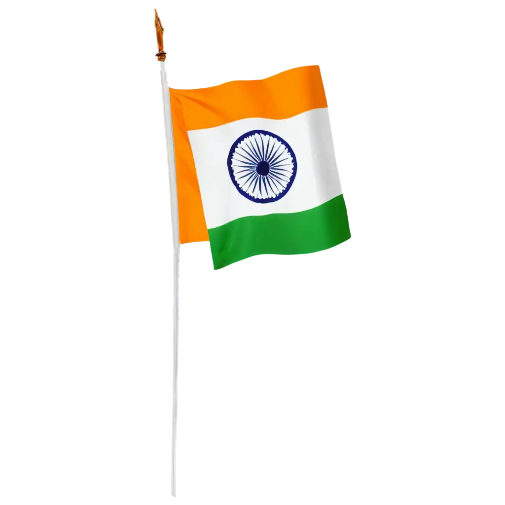 Indian-National-Flag-Waving-PNG-Image-with-Vibrant-Colors-and-Ashoka-Chakra-for-HighQuality-Design-Use