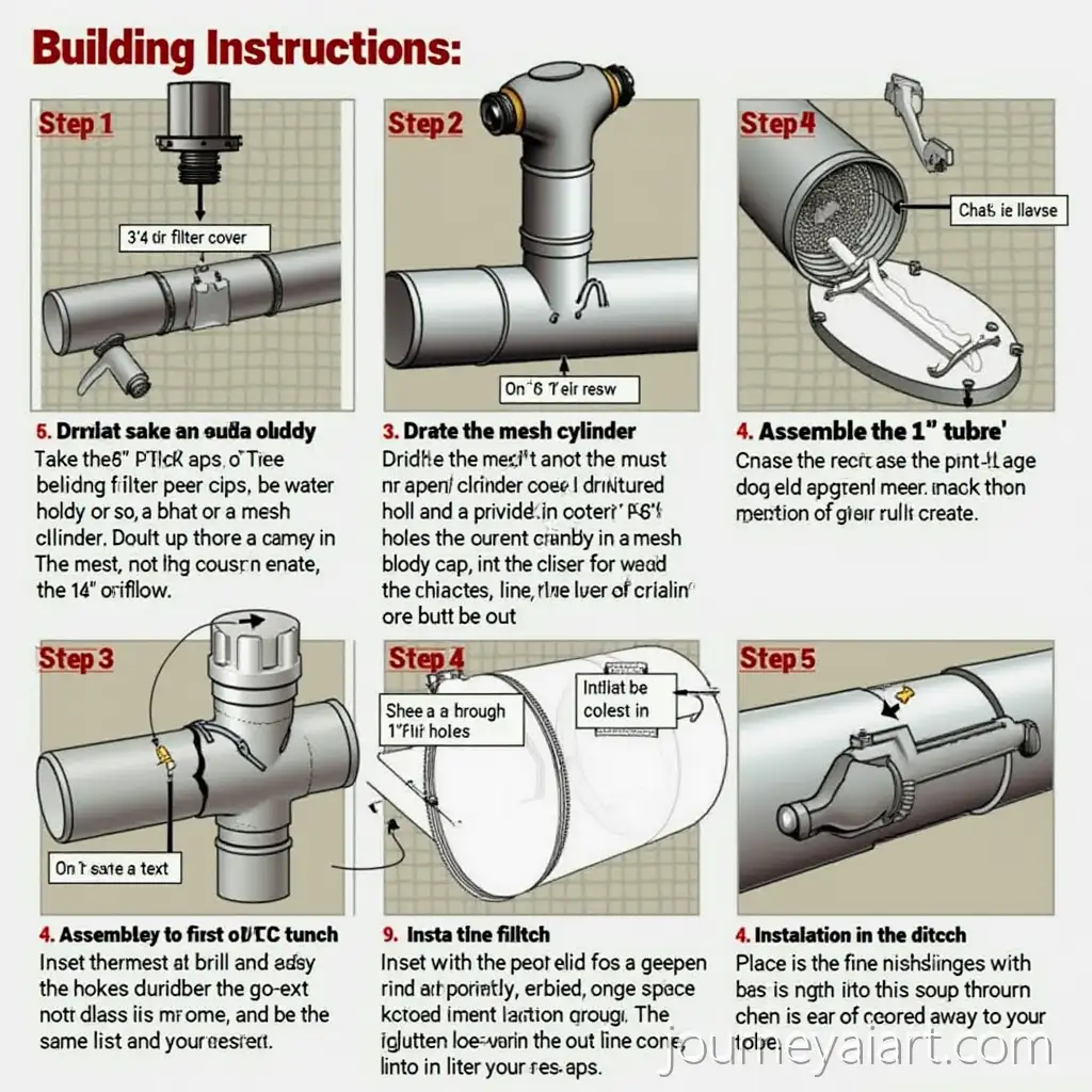 DIY-PVC-Pipe-Water-Filtration-System-in-Stream-or-Ditch