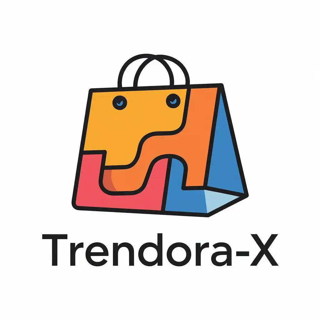 LOGO Design for TrendoraX Trendy Shopping Symbol with Modern Technology Theme