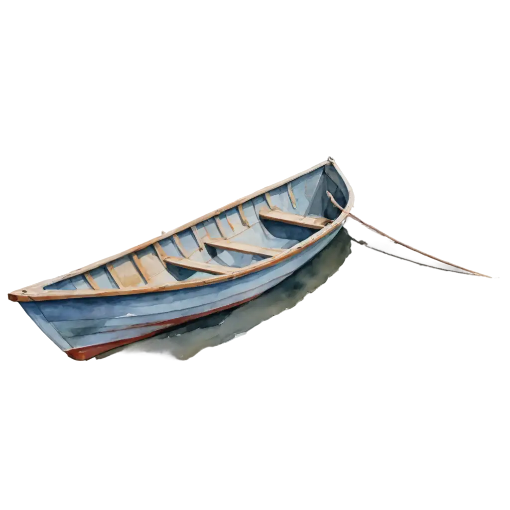 Watercolor-Boat-Painting-PNG-for-Artistic-Projects-and-Design