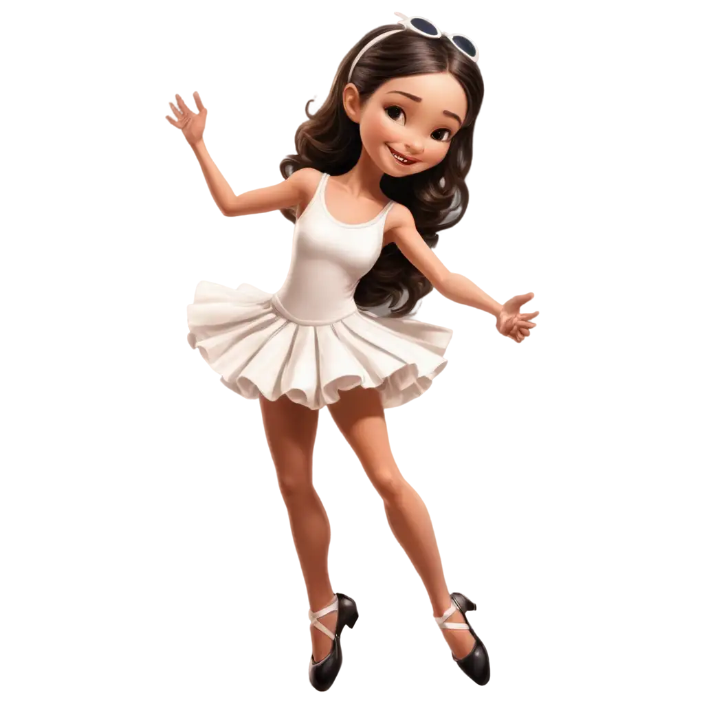 Little-Ant-Dancer-Brunette-Drawing-PNG-Captivating-Illustration-of-a-Tiny-Dancer