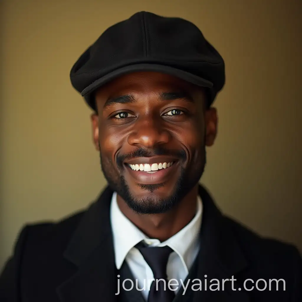 Professional-Portrait-of-a-ChocolateColored-Man-with-Warm-Expression-and-Vibrant-Background