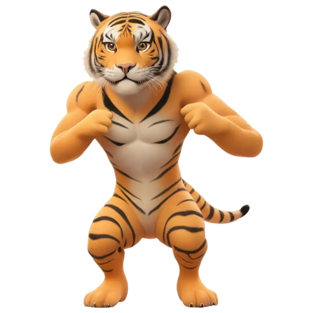 Muscular-Anthropomorphic-Tiger-PNG-Cartoon-Style-Digital-Illustration-with-Bold-Colors-and-Exaggerated-Features