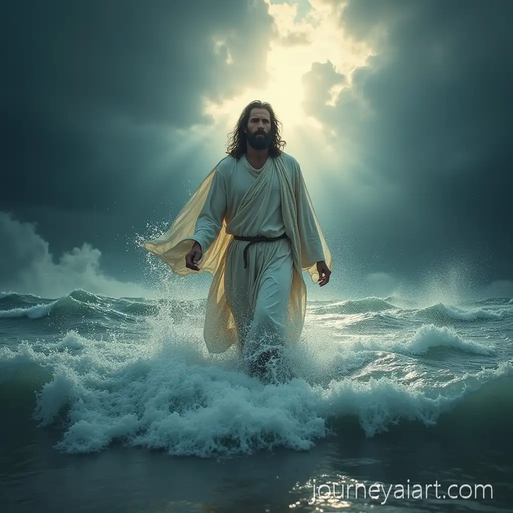 Jesus-Christ-Walking-Through-Stormy-Waters-withJesus-walking-stormy-waters-Courage-and-Determination