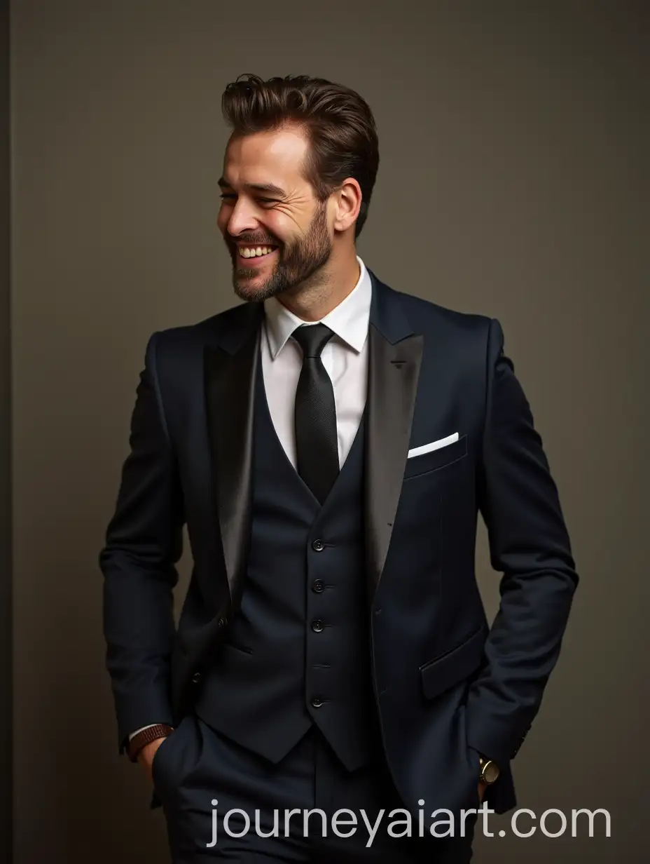 Elegant-Man-in-Joyful-Pose-with-Realistic-Photo-Quality