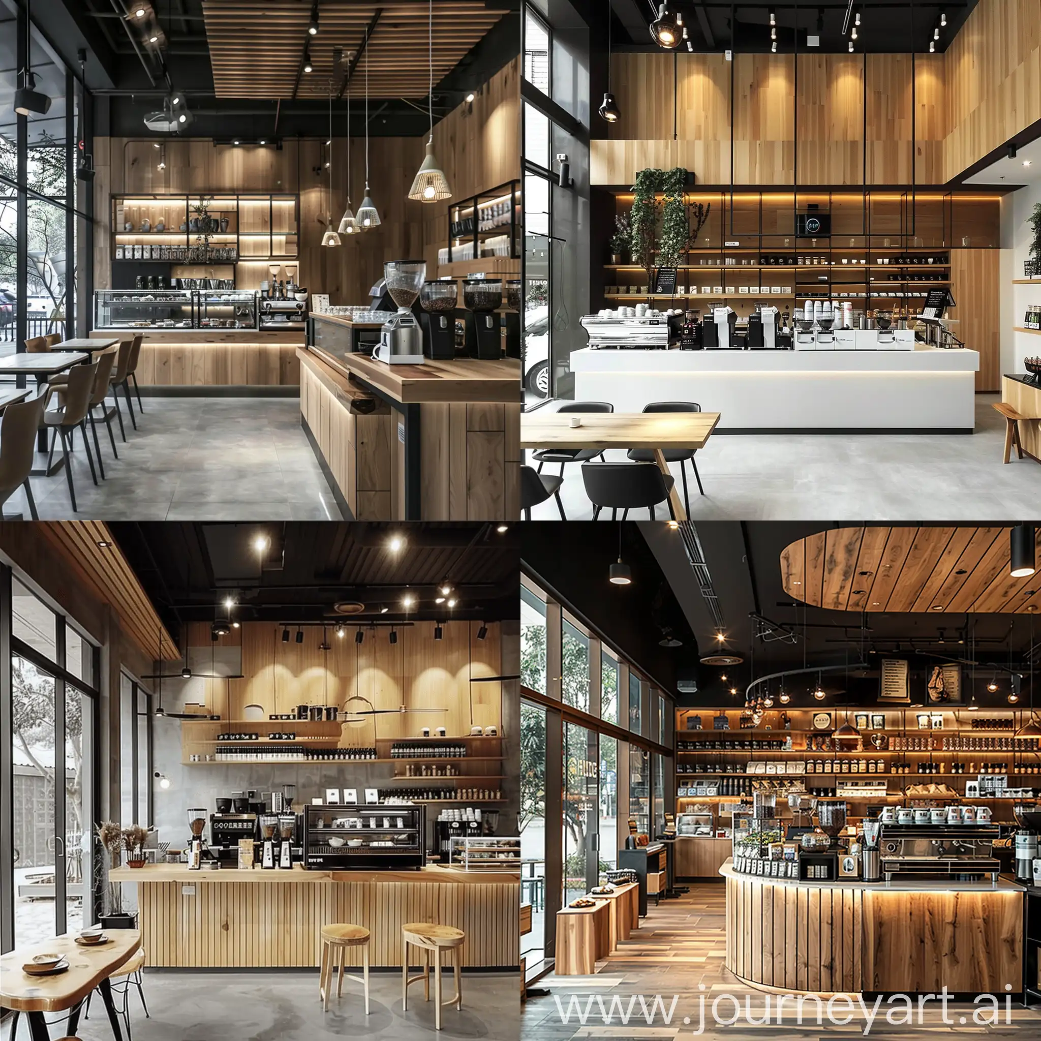 Modern-Coffee-Shop-Store-Design-Concept-in-White-and-Wood