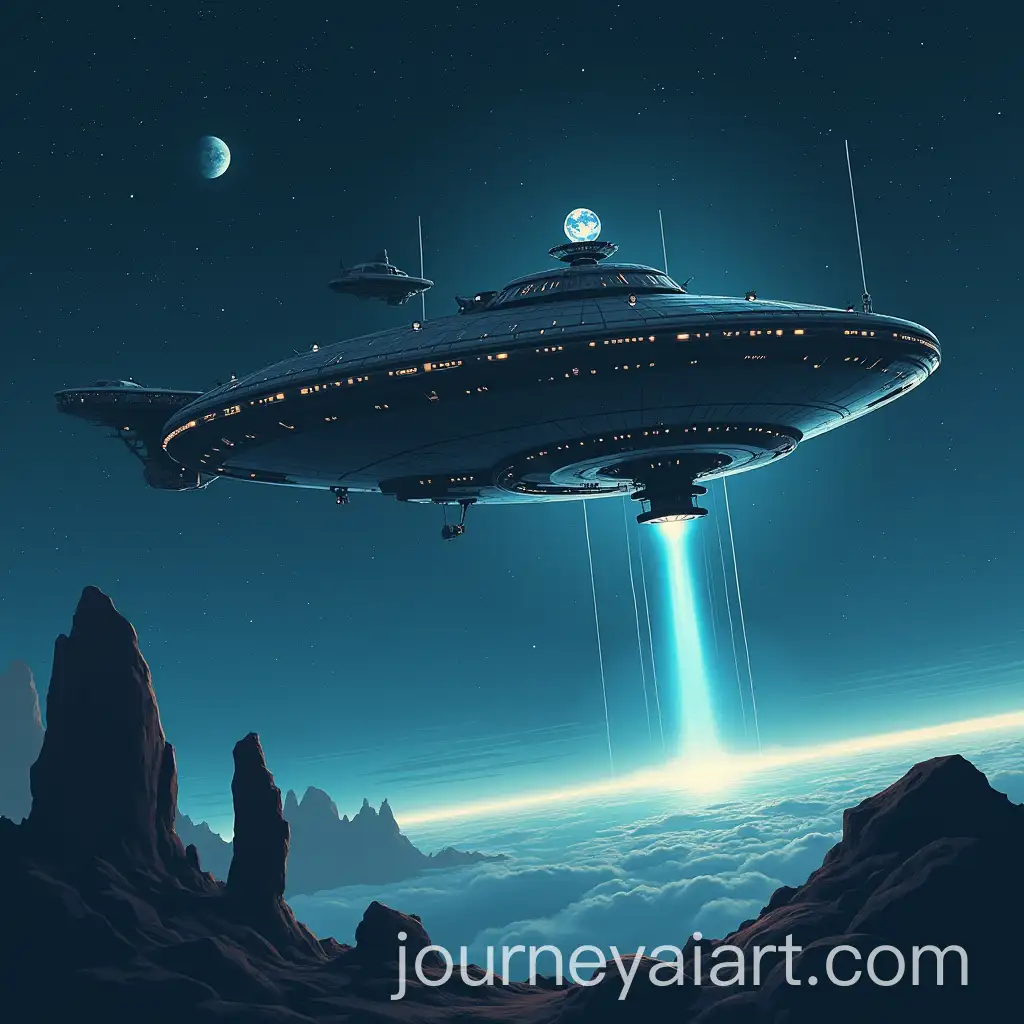 Futuristic-Job-Recruitment-Poster-with-Spaceship-and-LinkedIn-Elements