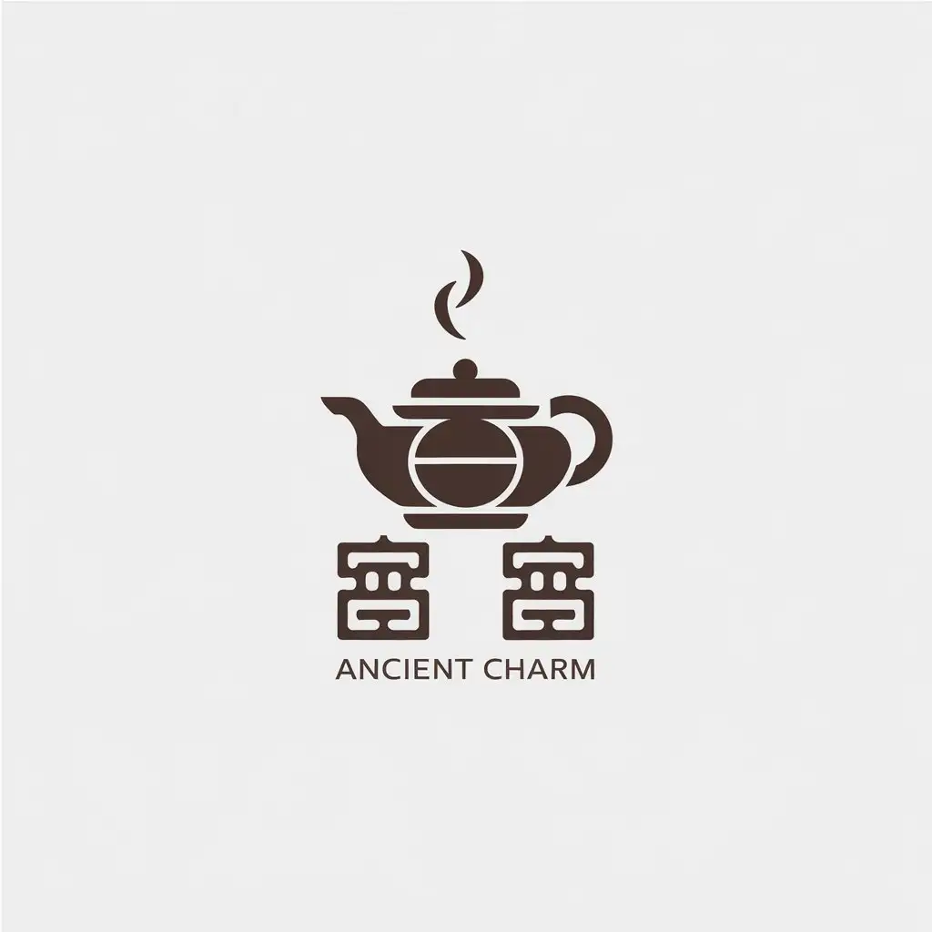 LOGO-Design-For-Ancient-Charm-Minimalistic-Tea-Symbol-for-the-Travel-Industry