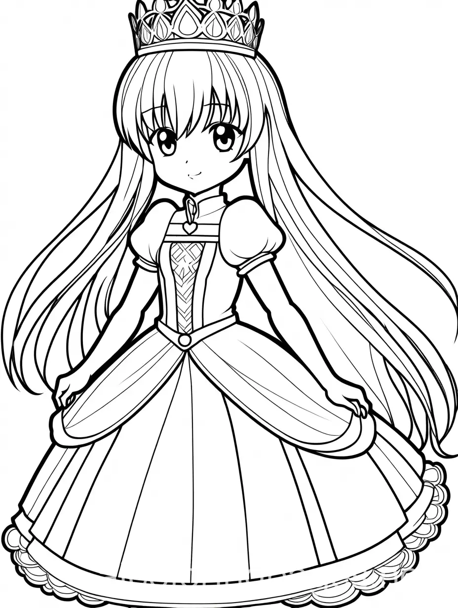 Nyaruko-as-a-Princess-Coloring-Page-for-Kids