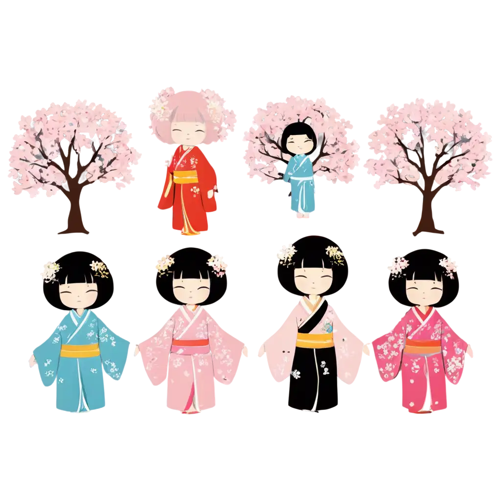 Hina-Matsuri-Japanese-Figure-Doll-Festival-Cherry-Blossoms-PNG-Clipart-for-Seasonal-Design-Projects