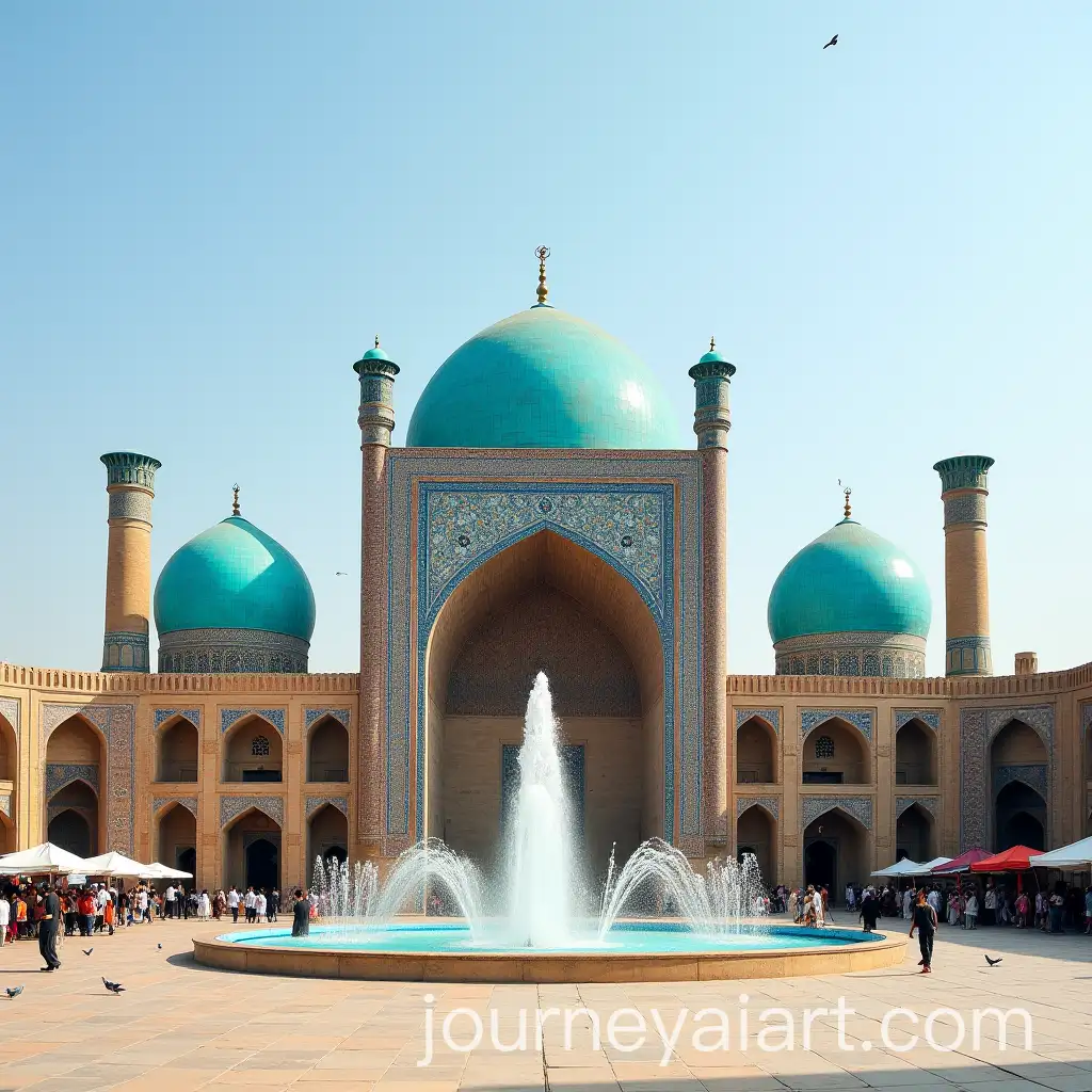 Registan-Square-Samarkand-with-TurAI-Art-Prompt-Expansionquoise-Domes-and-Timurid-Architecture