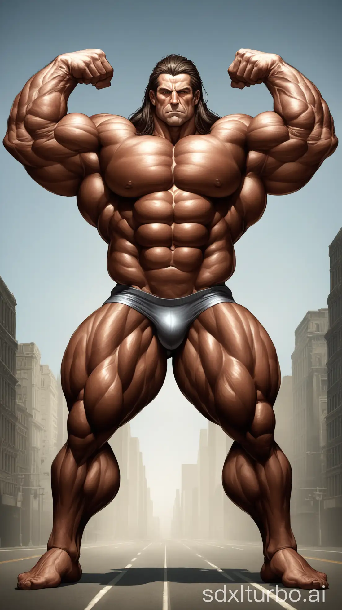 Giant-Superhuman-with-Exaggerated-Muscular-Physique-Showing-Off-Biceps