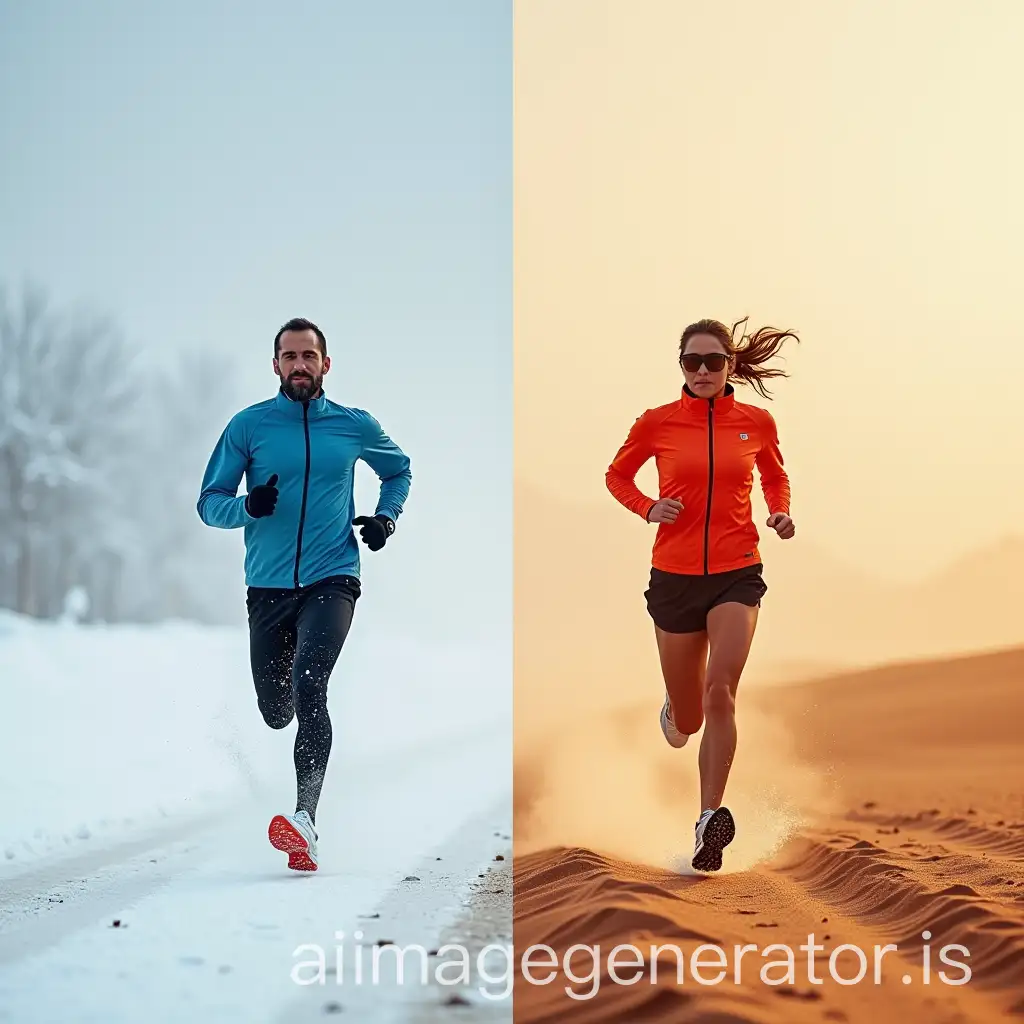 PersonAI-Art-Prompt-Expansion-Running-in-Extreme-Cold-and-Hot-Weather-with-Smart-Sportswear-Featuring-Temperature-Sensors-and-Thermoregulating-Fabric