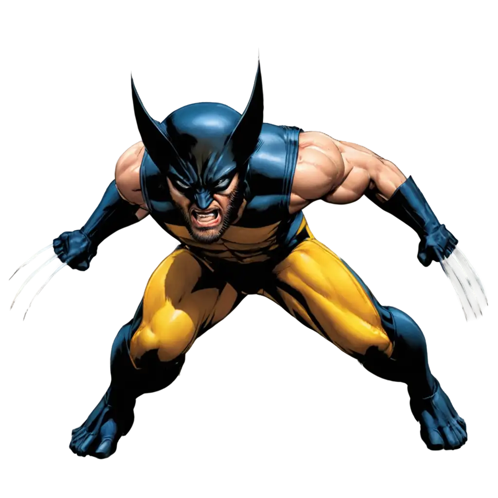 Wolverine-Slices-Toward-the-Camera-HighQuality-PNG-Image-for-Dynamic-Action-Scenes