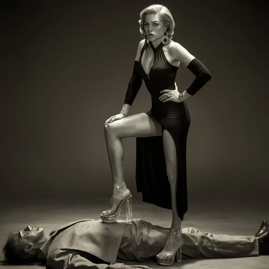 Powerful-Woman-in-Black-Dress-Standing-Over-Dead-Man