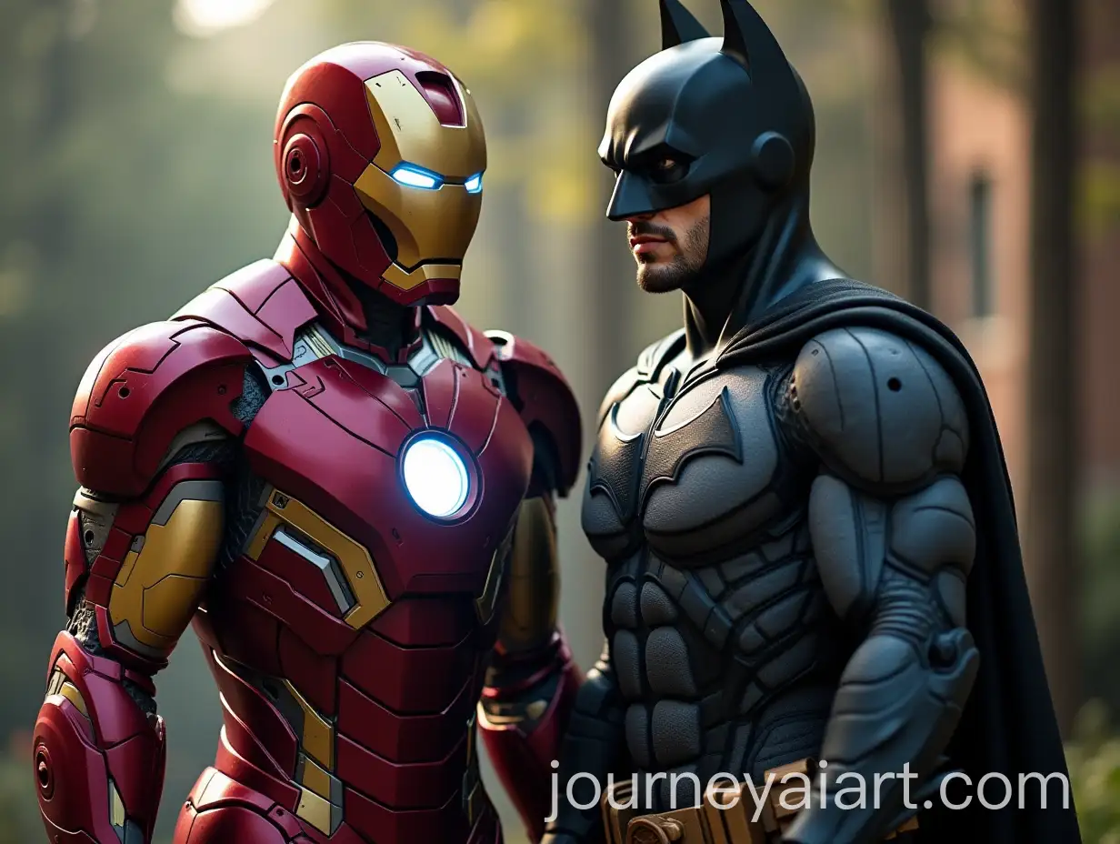 Iron-Man-and-Batman-with-MotivAI-Art-Prompt-Expansionational-Quote-on-Phone-Wallpaper