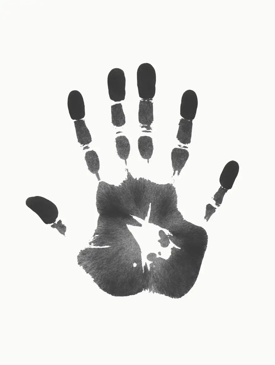 Handprint meaning we are all unique in a logo