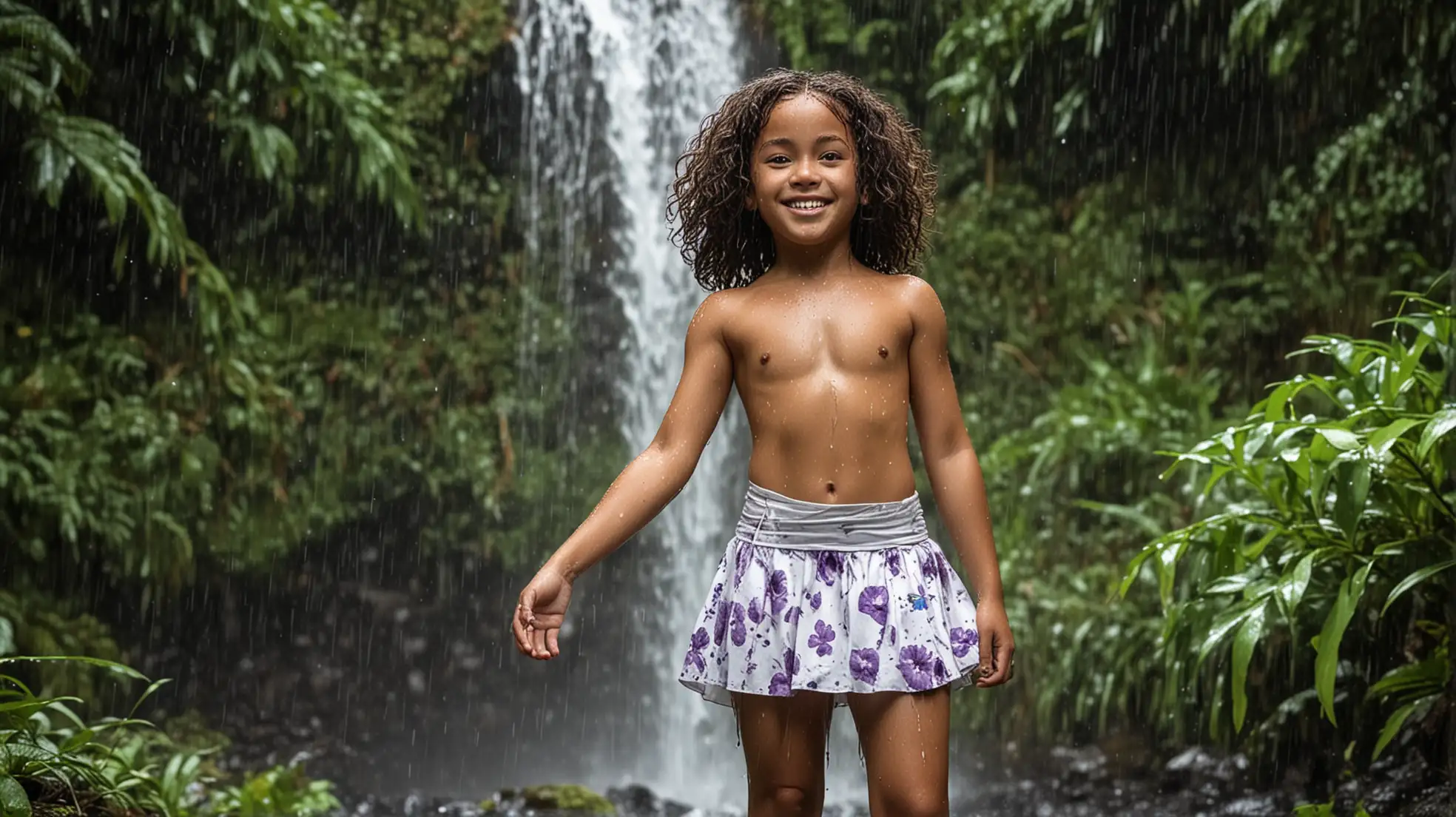 Curious-Samoan-Girl-9-Exuding-Confidence-by-Tropical-Waterfall