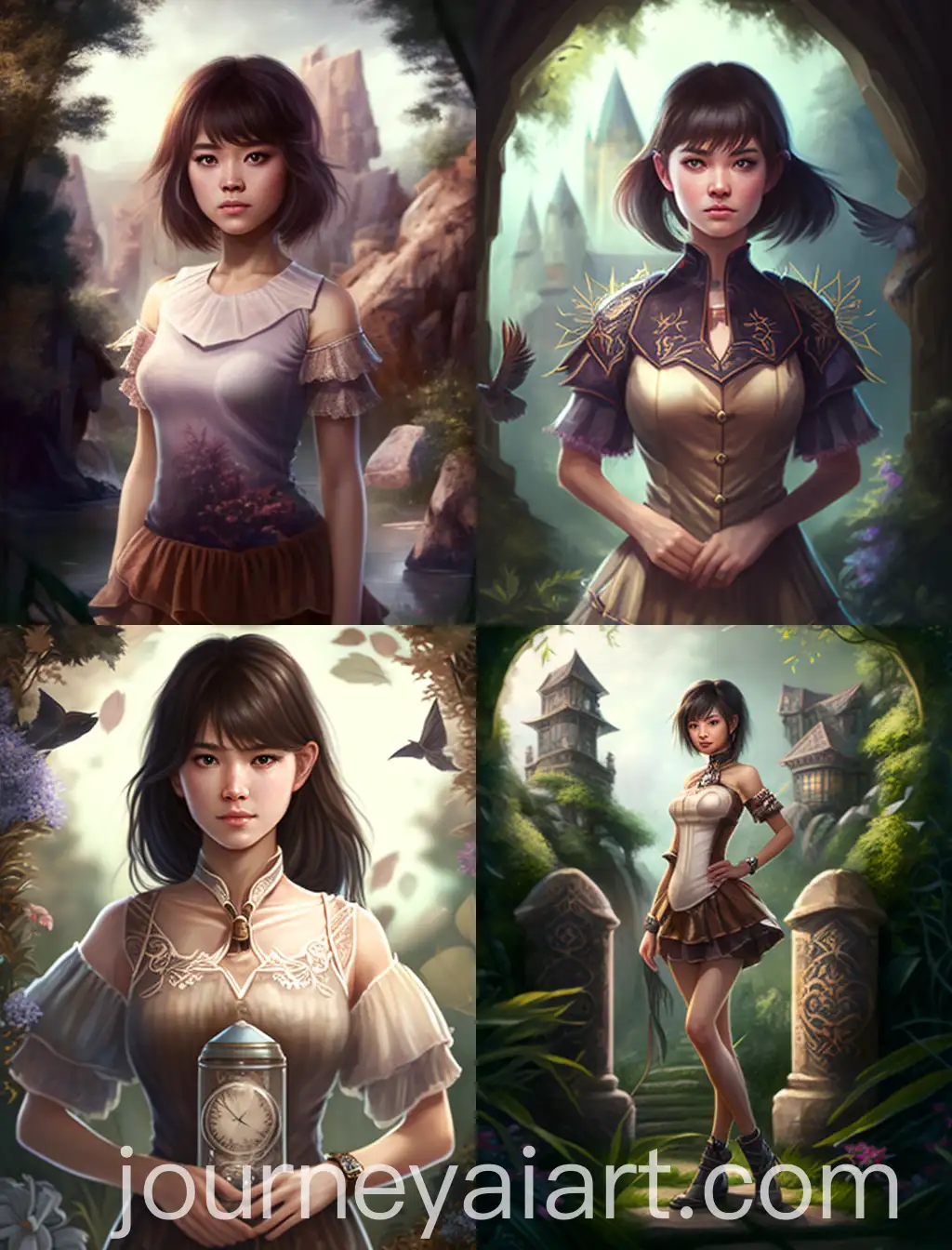 Magical-Fantasy-Nature-Setting-with-Beautiful-Asian-Young-Adult-Girl