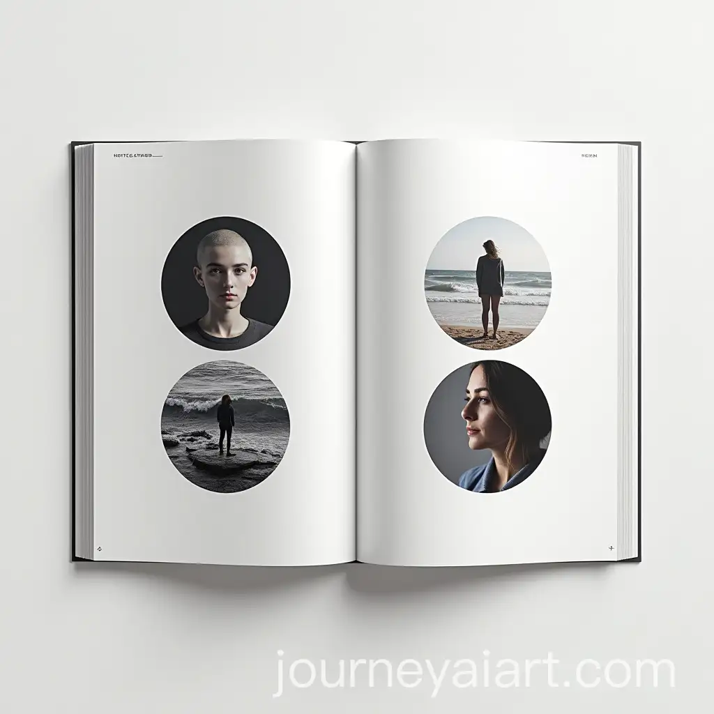 Magazine-Cover-with-Figure-8-Design-Featuring-Circular-Image-Placements