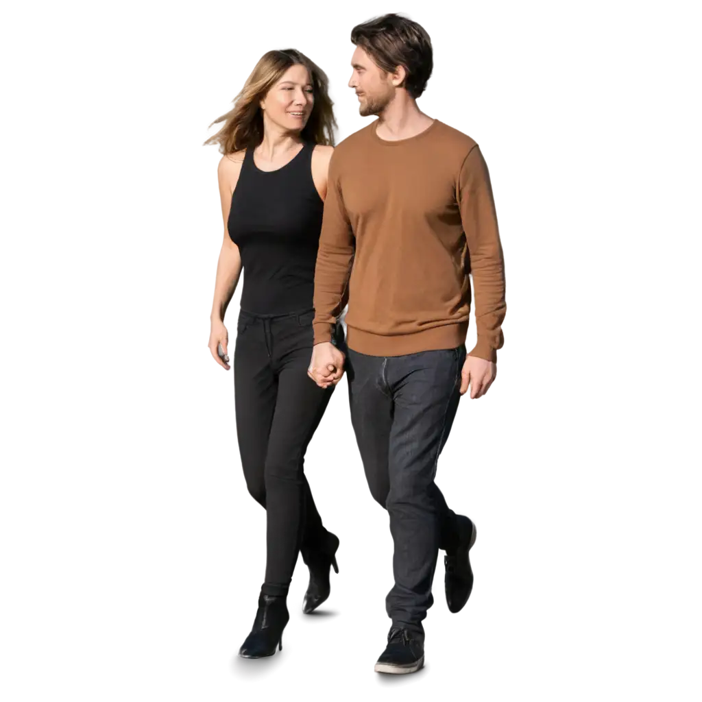 Passionate-Adult-Couple-Walking-in-the-Park-PNG-Image