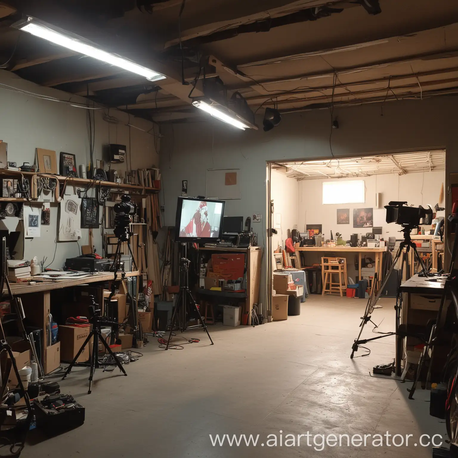 Home-Movie-Shooting-Setup-in-a-Garage