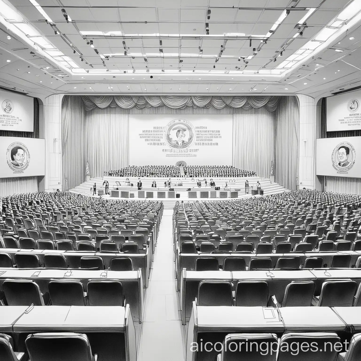 Coloring-Page-of-20th-CPC-Central-Committee-Plenary-Session-Interior