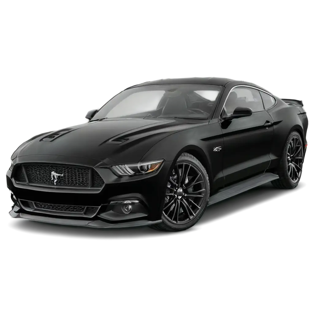 Black-Mustang-Car-PNG-Image-for-HighQuality-Design-Projects