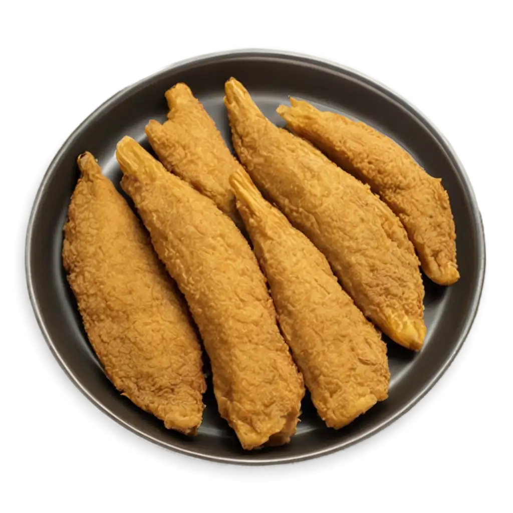 HighQuality-PNG-Image-of-Fried-Fishes-on-a-Plate-Enhance-Your-Culinary-Content