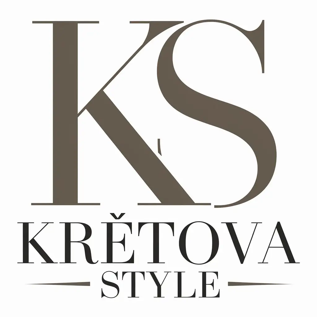 a vector logo design,with the text "Kretova Style", main symbol:KS,Moderate,clear background