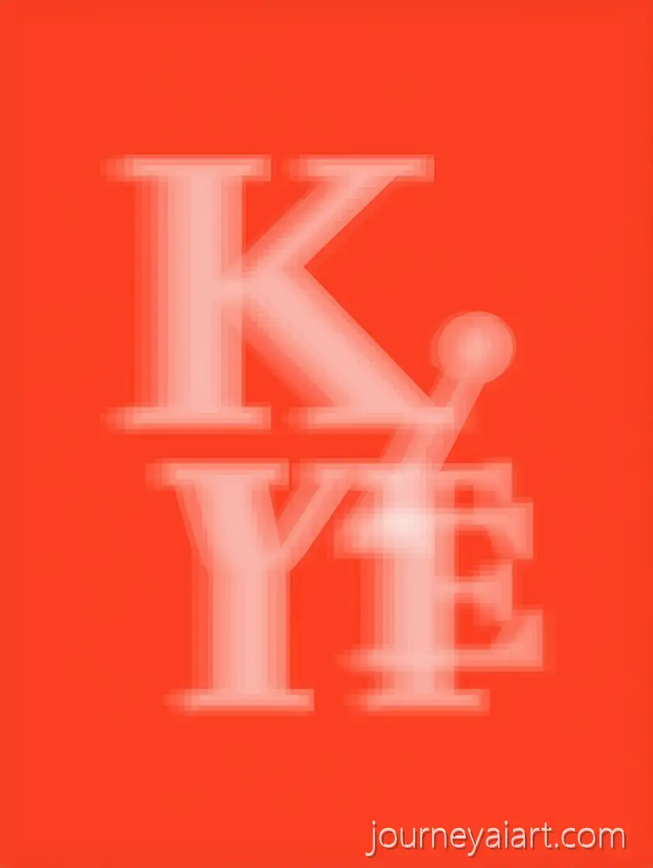 Modern-Typography-Poster-with-Scattered-Letters-of-Kevin-De-Bruyne-on-Tomato-Red-Background