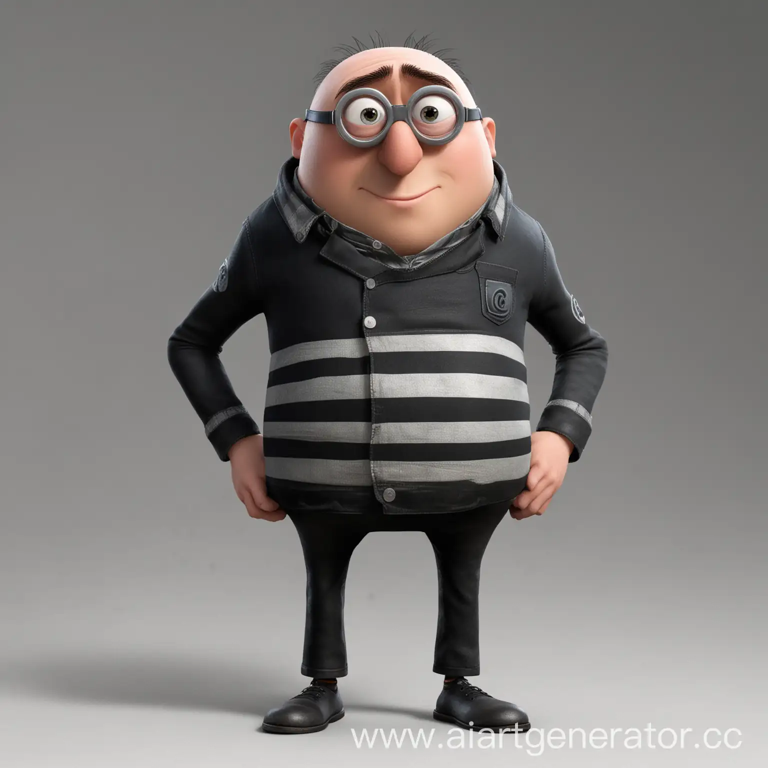 Gru-Character-Standing-Slyly-with-Missing-Hand