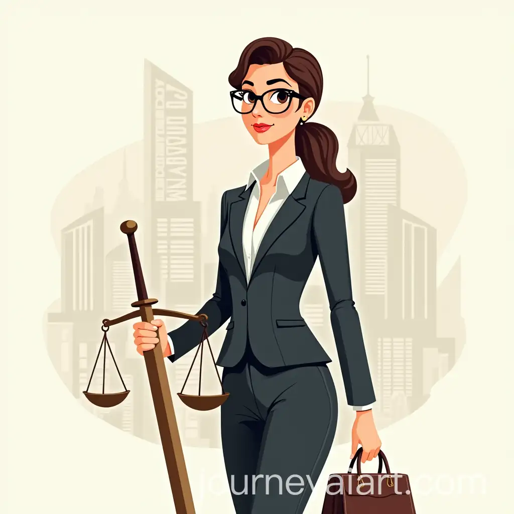 Modern-Businesswoman-ReimagAI-Image-Prompt-Expansionining-of-Lady-Justice-with-Scale-and-Sword