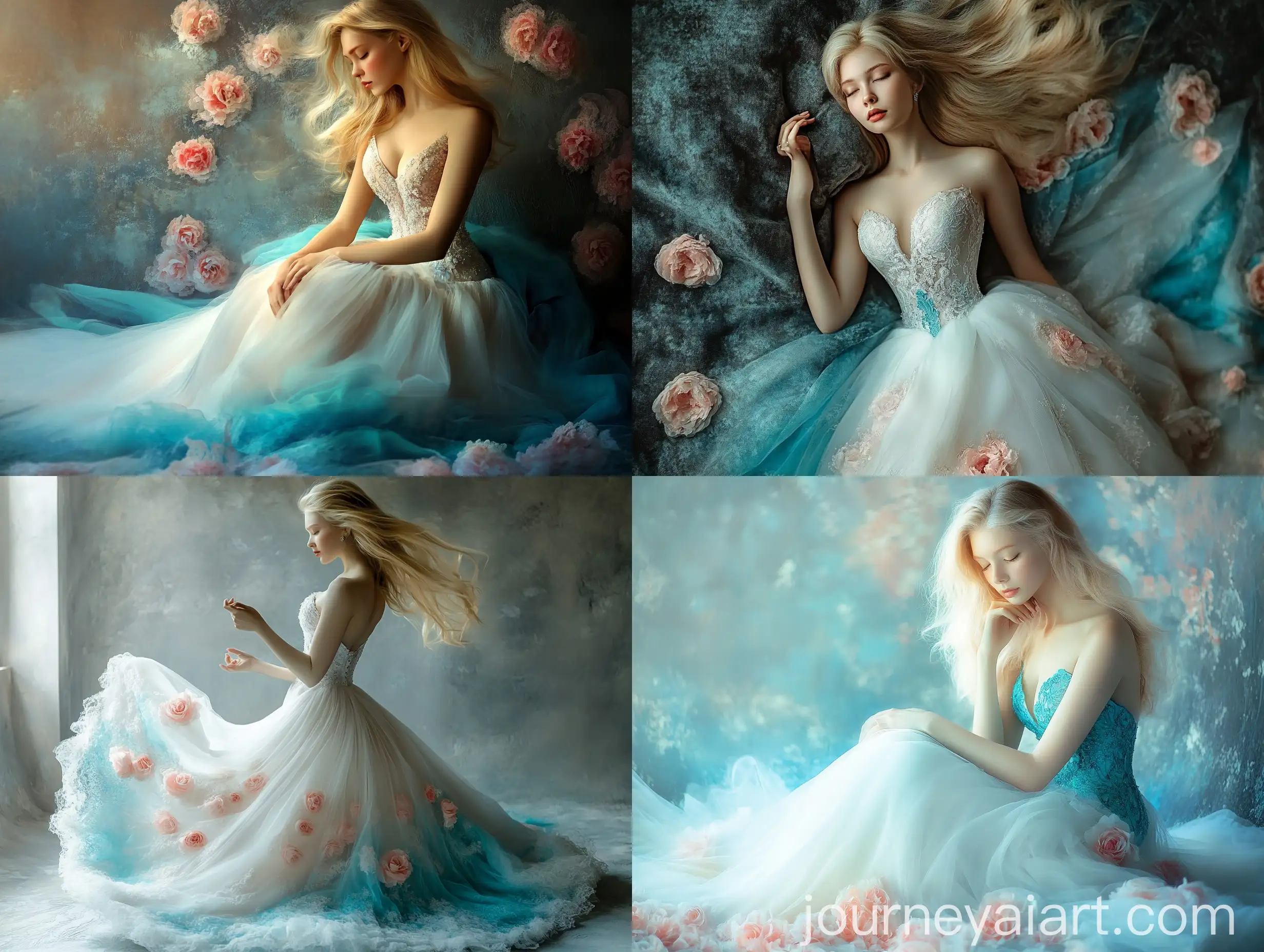 Elegant-Girl-in-Long-Dress-Graceful-and-Serene