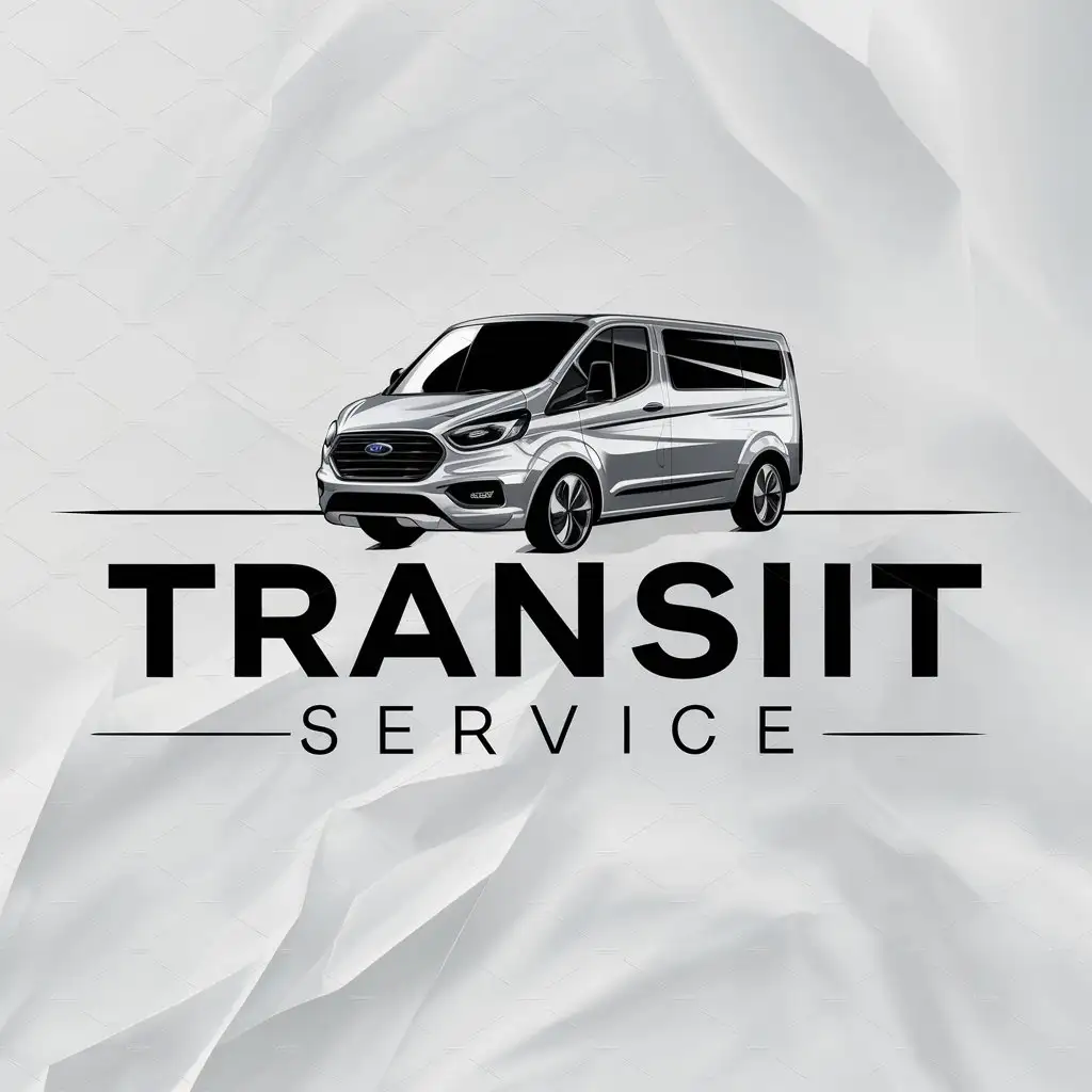 LOGO-Design-For-Transit-Service-Ford-Van-Symbol-in-Moderate-Style-for-Automotive-Industry