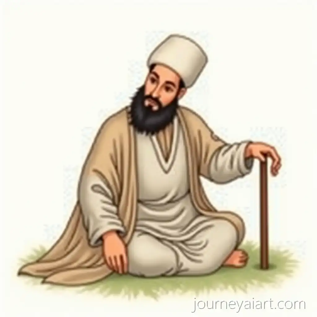 14thCentury-Poet-Hafez-Shirazi-Illustrated-in-Traditional-Iranian-Miniature-Style