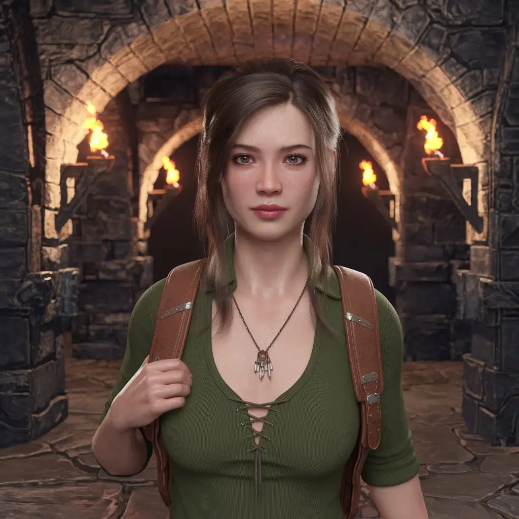 Feminine-Traveler-with-Backpack-in-a-3D-Dungeon-Setting