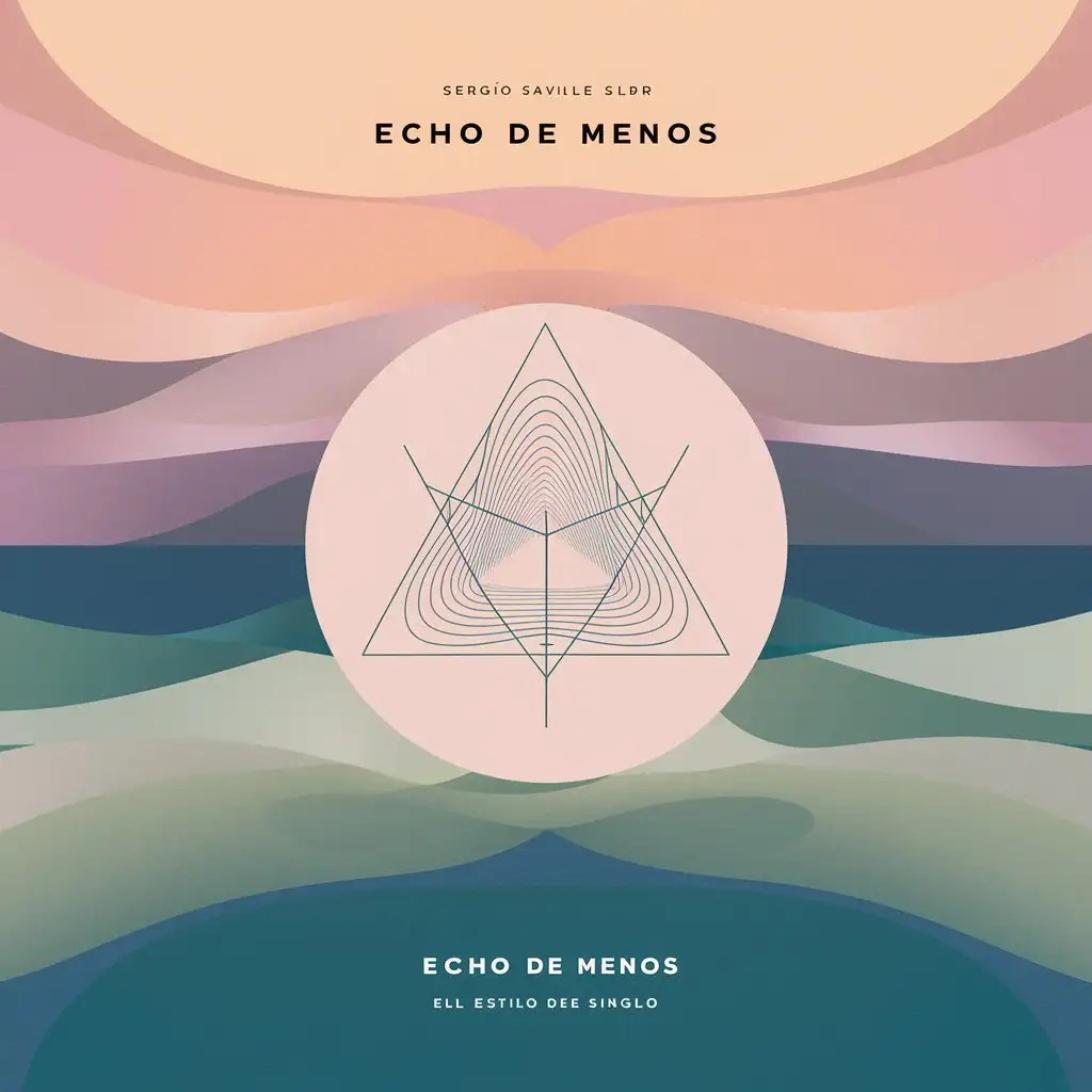 Echo de menos by Sergio Vivas Cover Art Inspired by Peter Saville Style