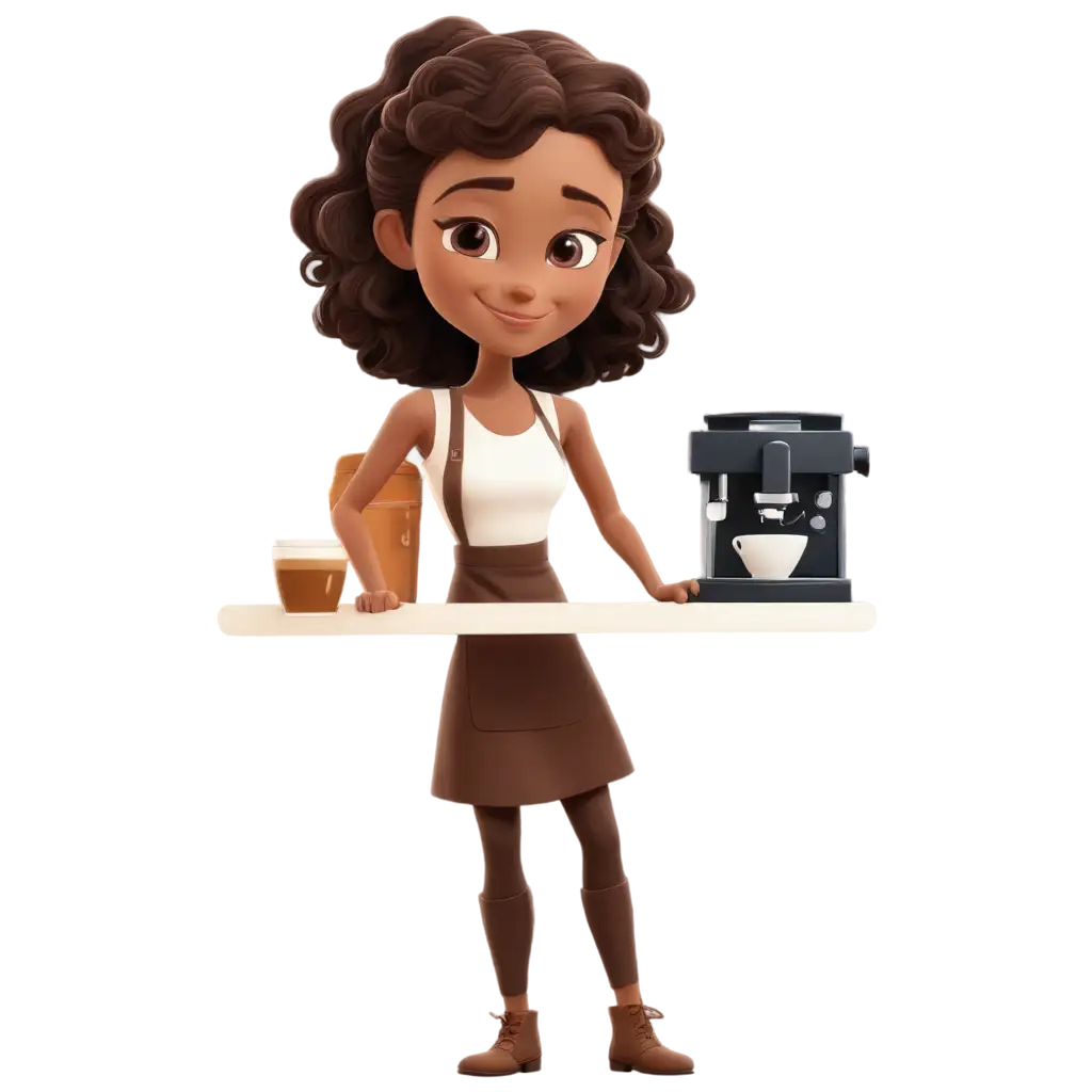 Barista-Girl-Behind-the-Counter-Making-Coffee-PNG-2D-Animation-Portrait