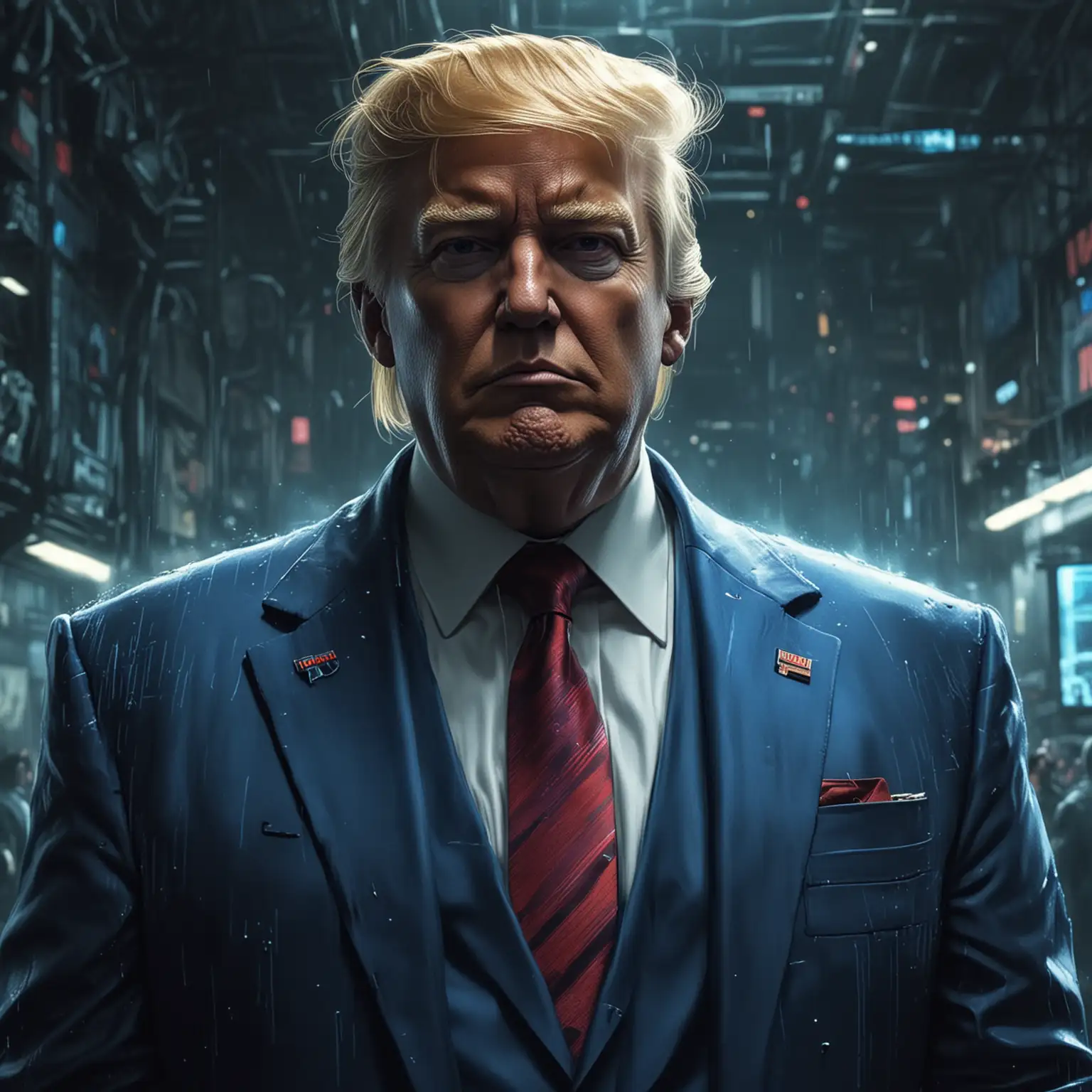 Donald-Trump-in-Blue-Suit-in-Cyberpunk-Style