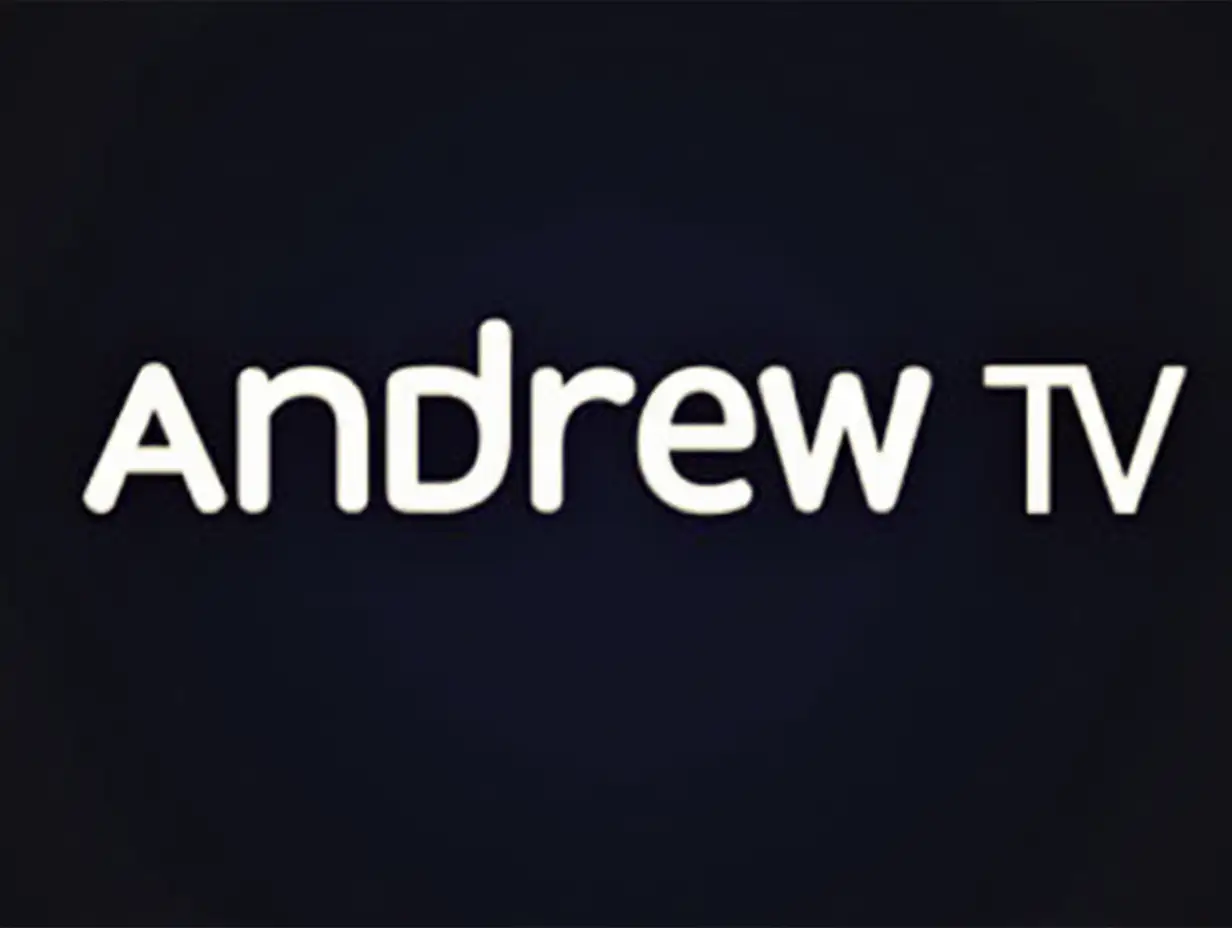 A horizontal logo that says Andrew TV