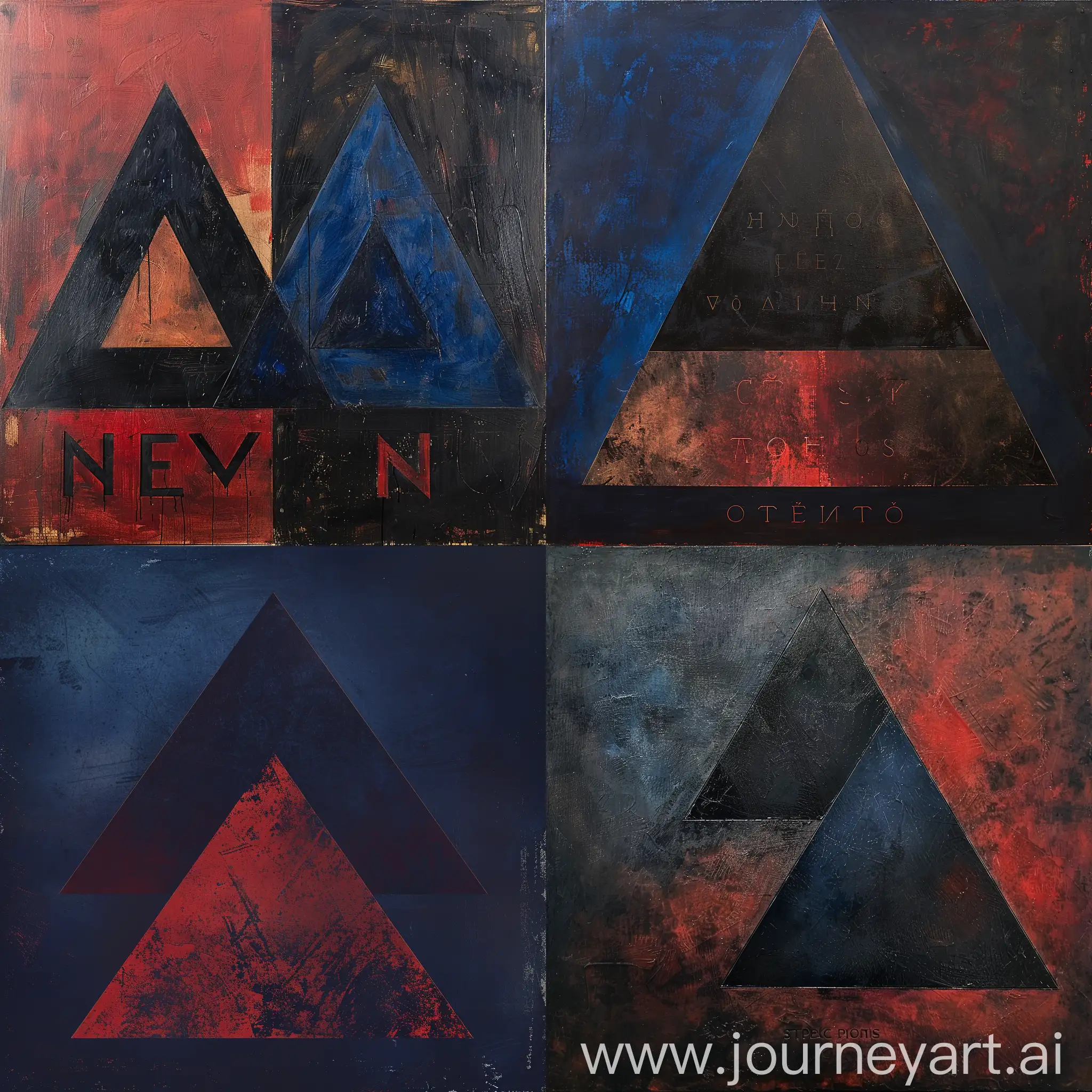 Two-Triangles-in-Dark-Blue-and-Dark-Red-with-Cyrillic-Inscription