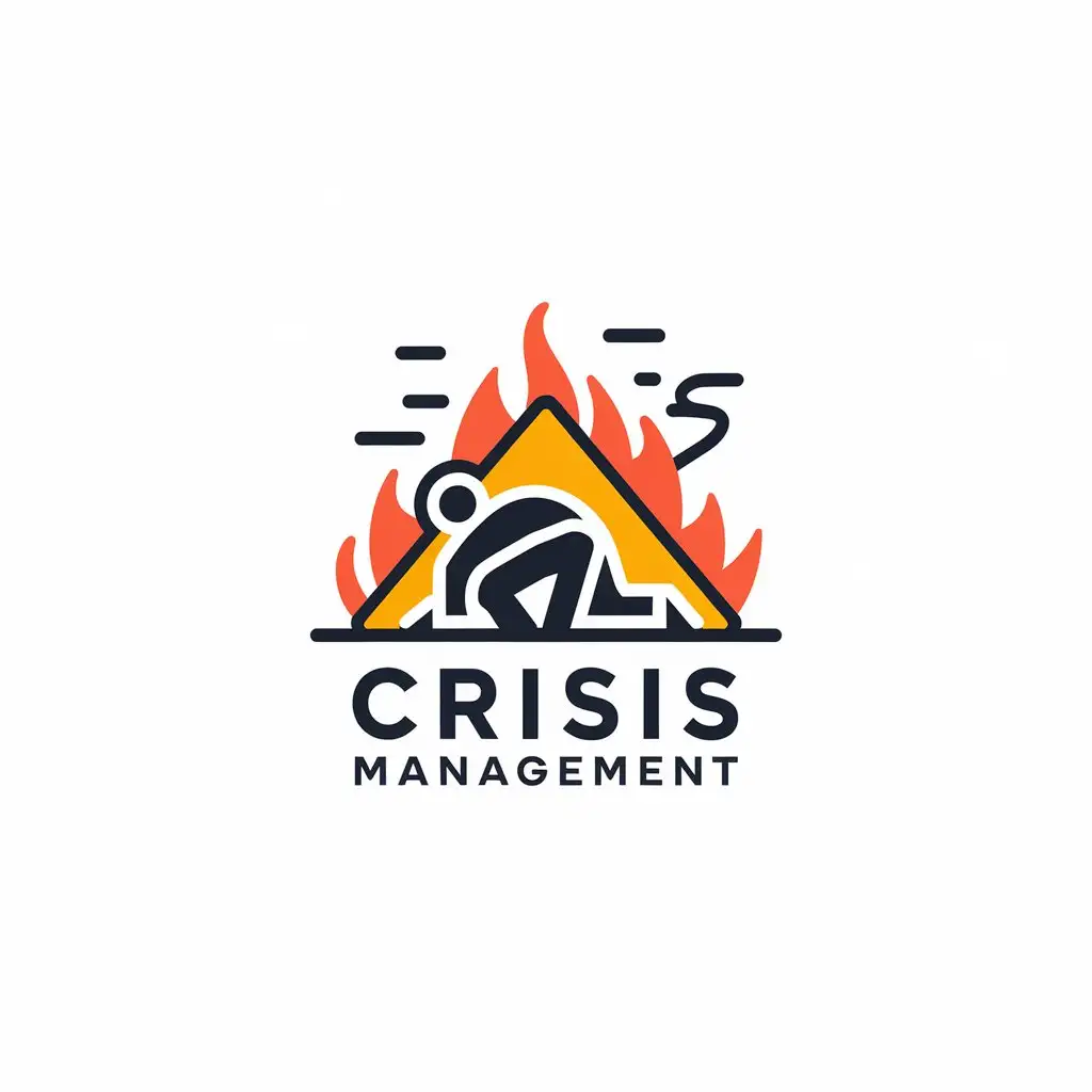 LOGO Design for CRISIS MANAGEMENT Vector Logo with Clear Background and Emphasis on Crisis Management Theme