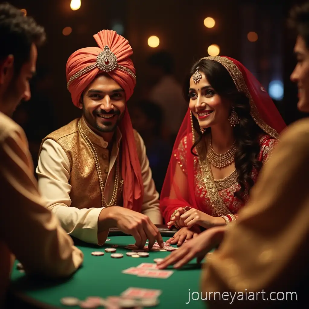 Bollywood-Stars-Playing-Poker-inBollywood-stars-playing-poker-Traditional-Attire