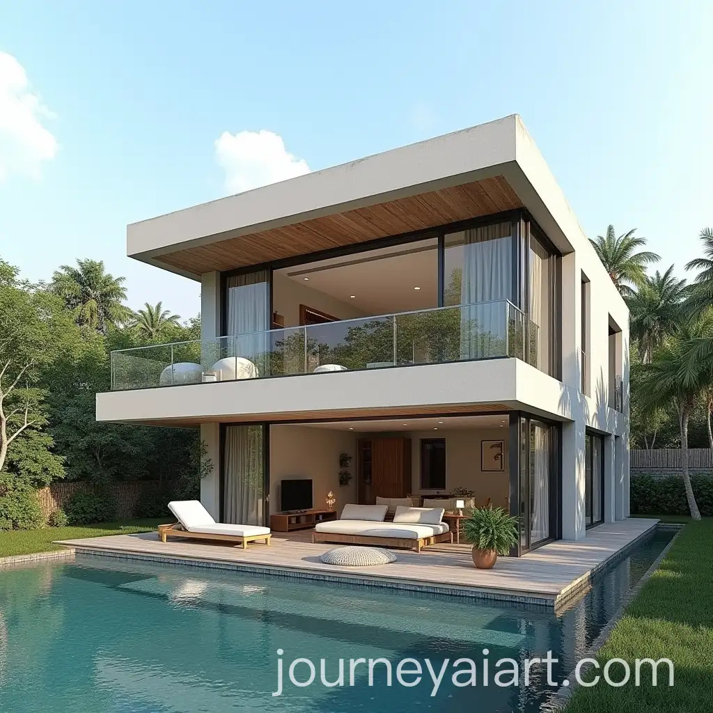 Modern-Contemporary-Home-Design-with-Three-Floors-and-Balconies