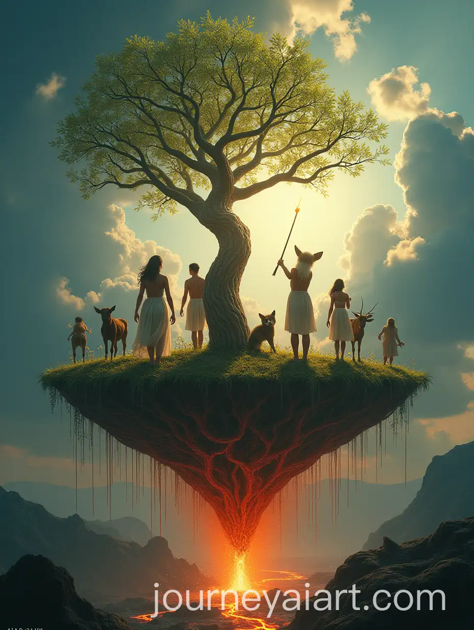 Tribe-Dance-in-the-Sky-with-Animals-and-Nature-Elements